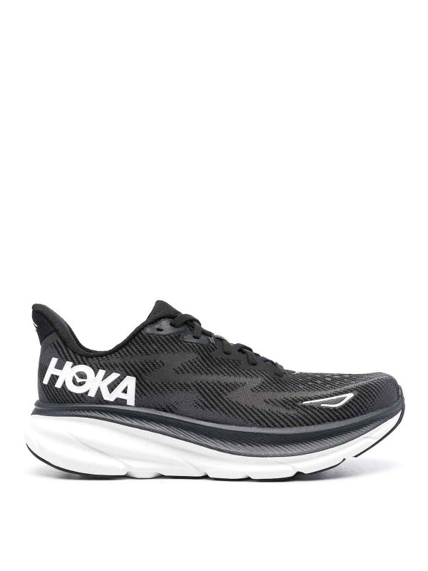 Hoka One One: レースアップシューズ - 編み上げ靴 - 黒