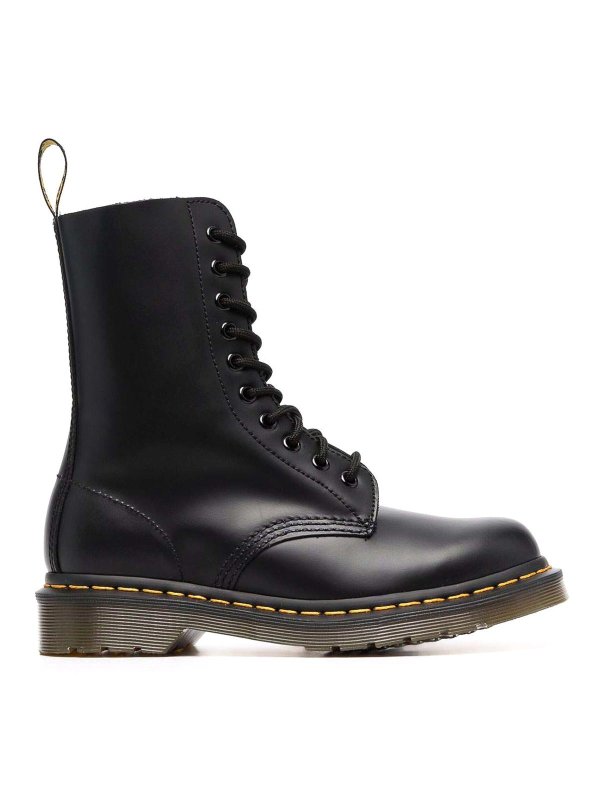 DR. MARTENS: ankle boots - 1490 Lace-Up Combat Boots
