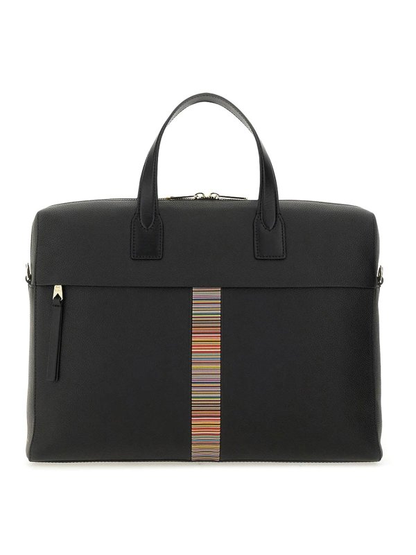 PAUL SMITH: borse a tracolla - Borsa a strisce logata