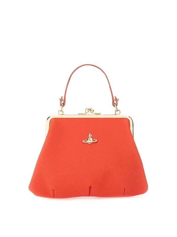 VIVIENNE WESTWOOD: クロスボディバッグ - クロスボディバッグ - オレンジ