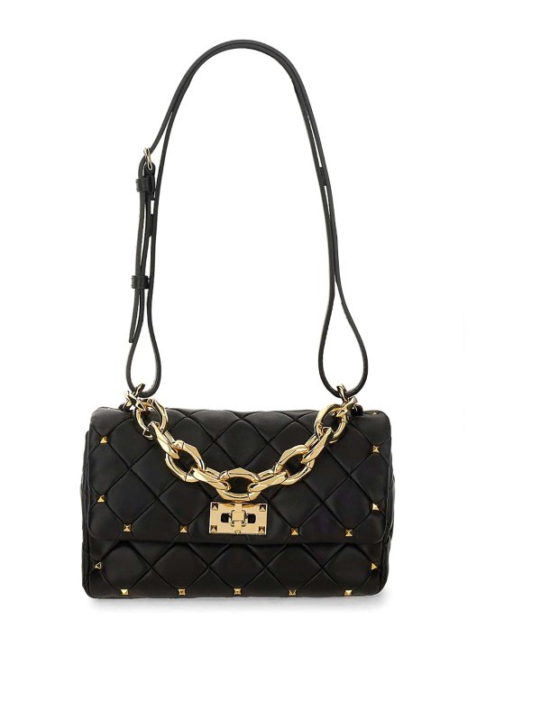 VALENTINO GARAVANI: shoulder bags - Rockstud Spike Shoulder Bag Small
