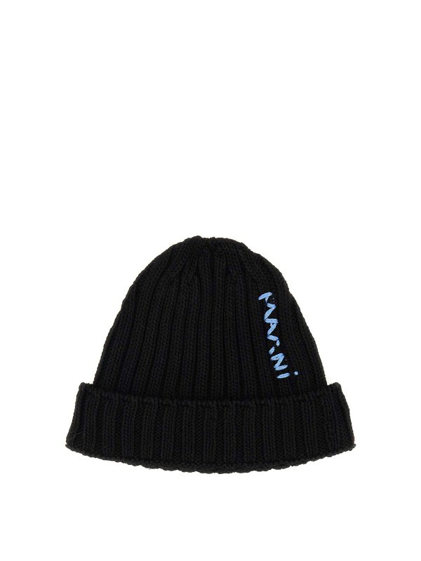 Marni: Gorros - Gorro - Negro