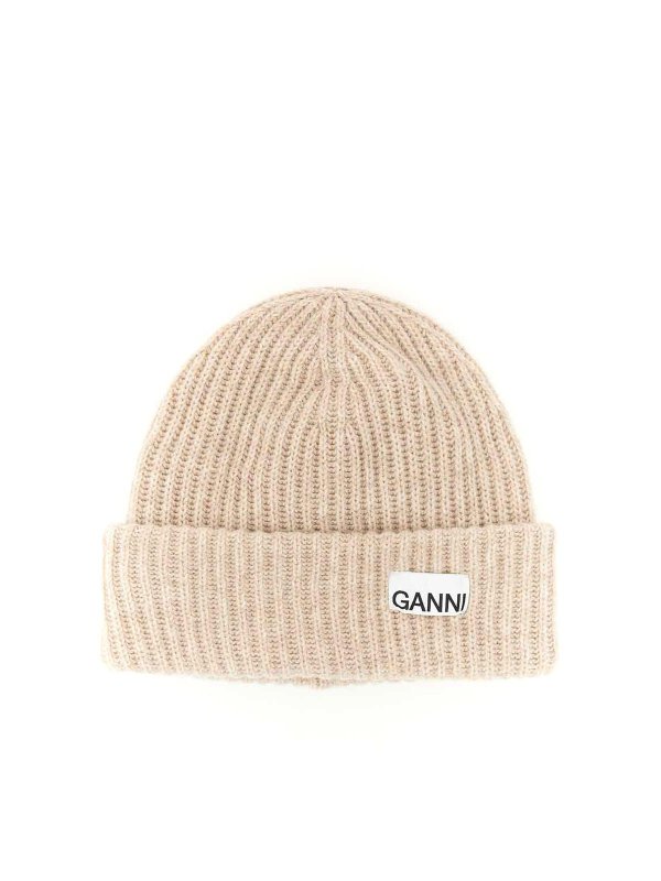 GANNI: hats & caps - Wool cap