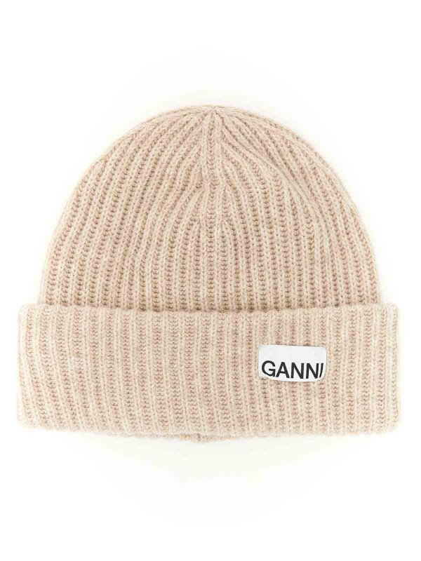 GANNI: hats & caps online - Wool cap
