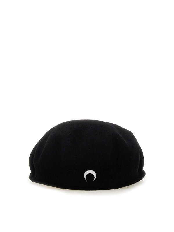 MARINE SERRE: Chapeaux - Chapeau - Noir