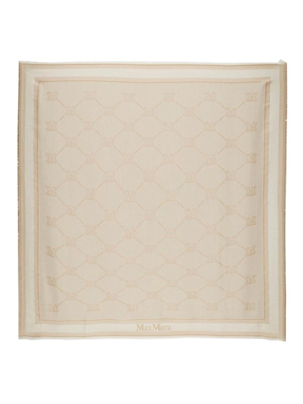Max Mara: Schals - Schal - Beige