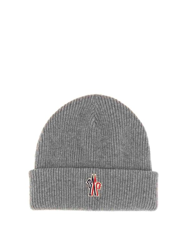 MONCLER: berretti - Cappello beanie con logo