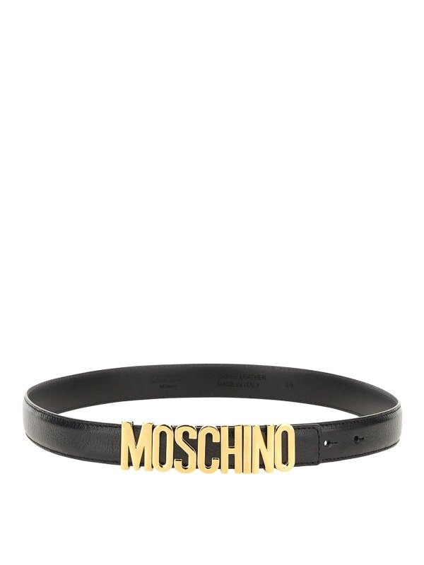 MOSCHINO: Cinturones - Cinturón - Negro