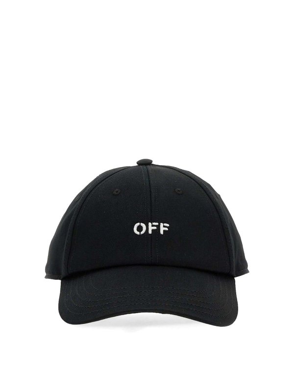 OFF-WHITE: hats & caps - Baseball Hat With Logo