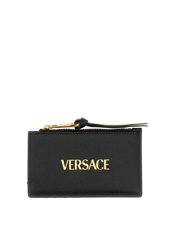 VERSACE: wallets & purses - Zippered Card Holder