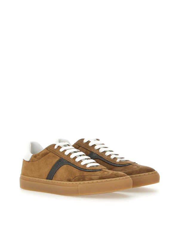 BRUNELLO CUCINELLI: trainers online - Leather Sneaker