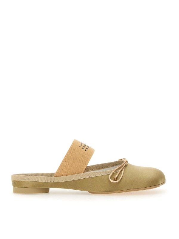 MM6 MAISON MARGIELA: フラットシューズ - フラットシューズ - 白