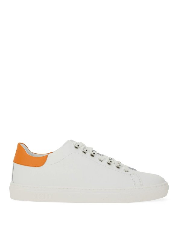 MOSCHINO: trainers - Leather Sneaker