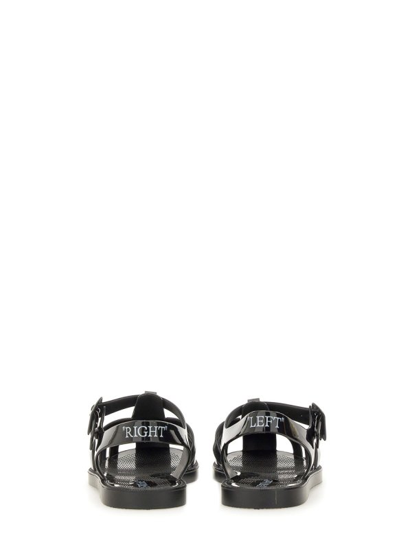 サンダル・ミュール Off-White SS25 (OWIH05E S25MAT0011001) Off-White Sandal with Logo - Black - SS25 Women's Sandal