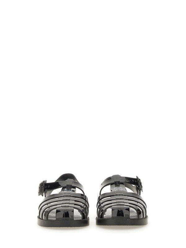 Off-White Sandal With Logo - Black - Women