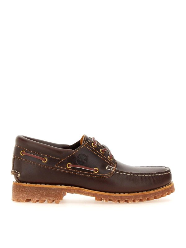 TIMBERLAND: Mocassini e slippers - Moccasina in barca in pelle