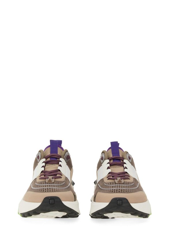 Leather And Mesh Sneaker shop online: VALENTINO GARAVANI