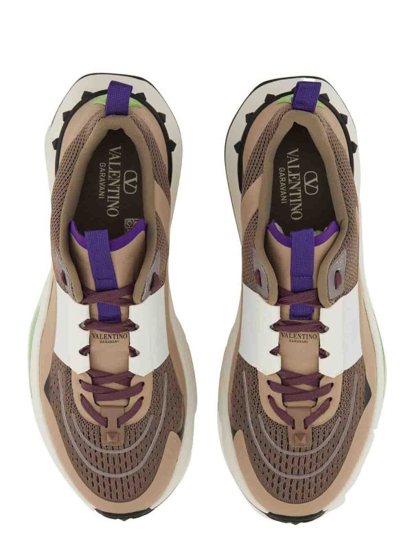 The Best Shops VALENTINO GARAVANI: Leather And Mesh Sneaker