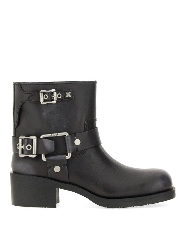 ASH: Stiefeletten - Stiefel - Schwarz