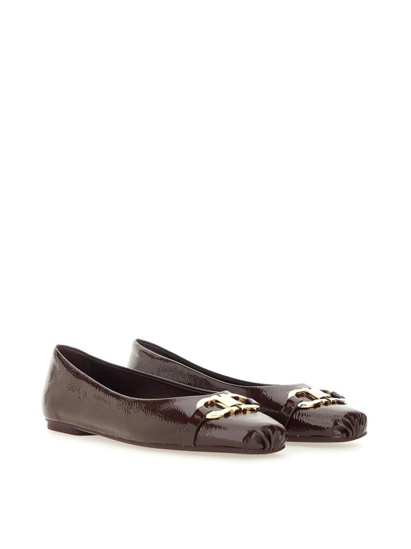 SALVATORE FERRAGAMO: Ballerines online - Ballerines - Rouge Brun