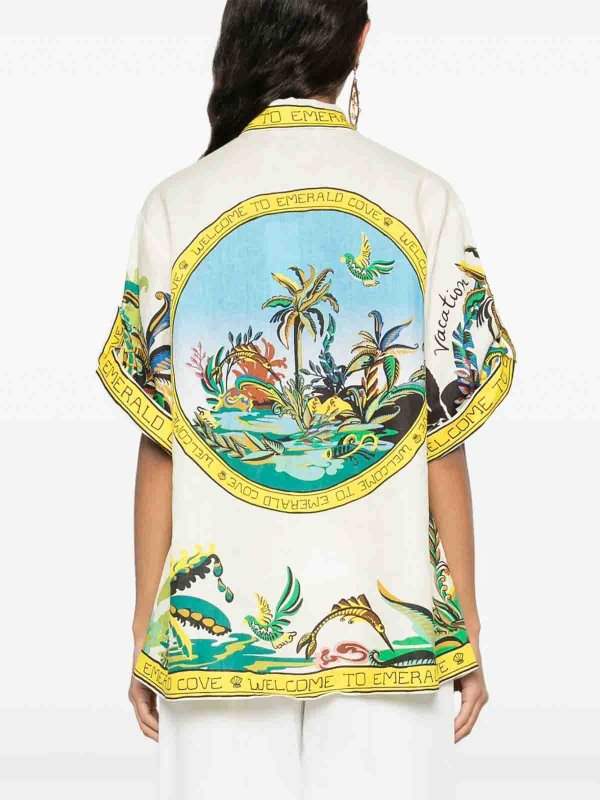 シャツ - 白 shop online: ALEMAIS