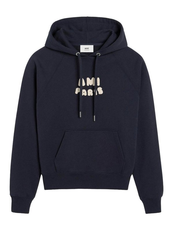 AMI PARIS: Sweatshirts & Pulls - Sweat-Shirts - Bleu