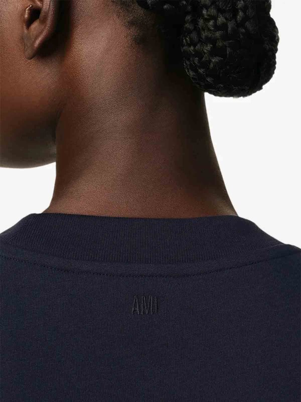 AMI PARIS: t-shirts online - T-Shirt With  Patch