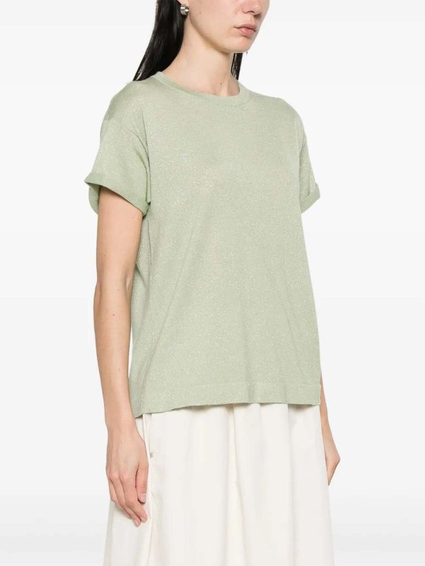 BRUNELLO CUCINELLI: Strickpullover mit Rundhalsausschnitt online - Rundhalspullover - Grün