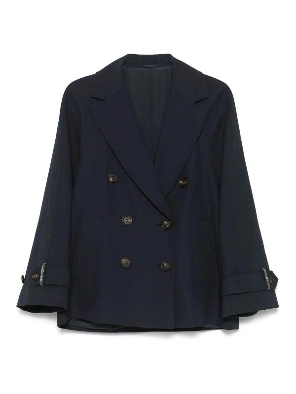 BRUNELLO CUCINELLI: short coats - Twill Caban