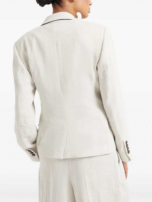 Blazer - Weiß shop online: BRUNELLO CUCINELLI