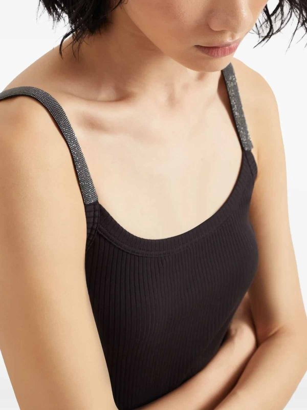 BRUNELLO CUCINELLI: トップス＆タンクトップ online - トップ/タンクトップ - 黒