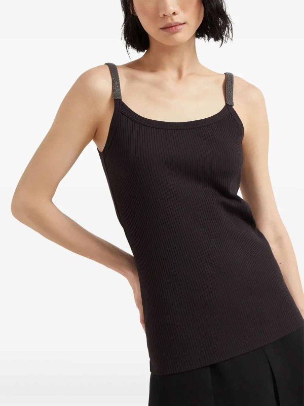 The Best Shops BRUNELLO CUCINELLI: トップス＆タンクトップ - トップ/タンクトップ - 黒