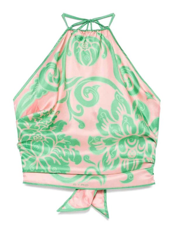 ETRO: Tops & Tank tops - Foulard Top