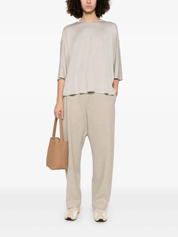 The Best Shops HERNO: Suéteres con cuello pico - Suéter Cuello Redondo - Beis