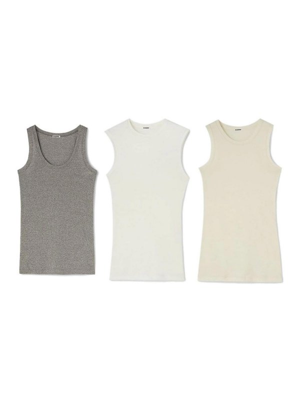 JIL SANDER: Tops & Tank tops - 3 Pack Tank Top