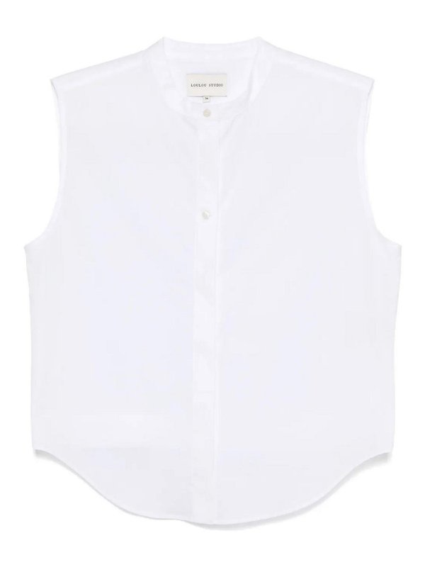 LOULOU STUDIO: シャツ - シャツ - 白