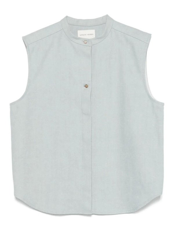 LOULOU STUDIO: Chemises - Chemise - Bleu Clair