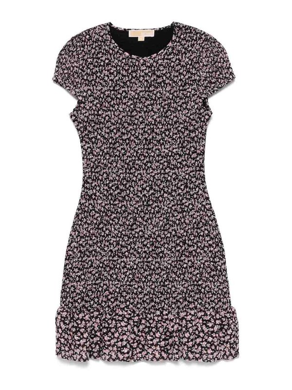 MICHAEL KORS: knee length dresses - Floral Print Dress