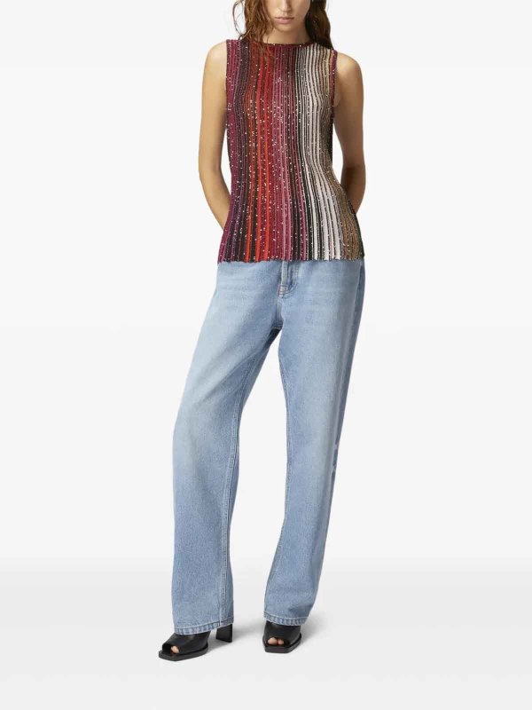The Best Shops MISSONI: Tops und Tank Tops - Top - Rot