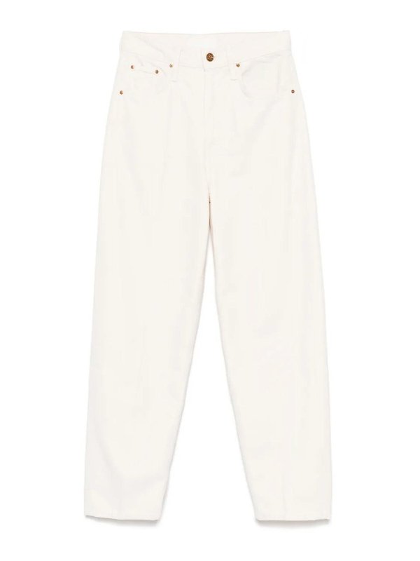 MOTHER: Jeans à jambe droite - Jean Droit - Blanc