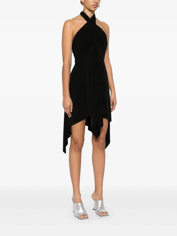 Norma Kamali: Robe longueur genou online - Robe Au Genou - Noir