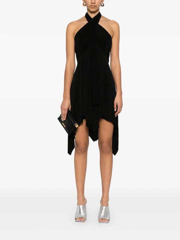 The Best Shops Norma Kamali: Robe longueur genou - Robe Au Genou - Noir