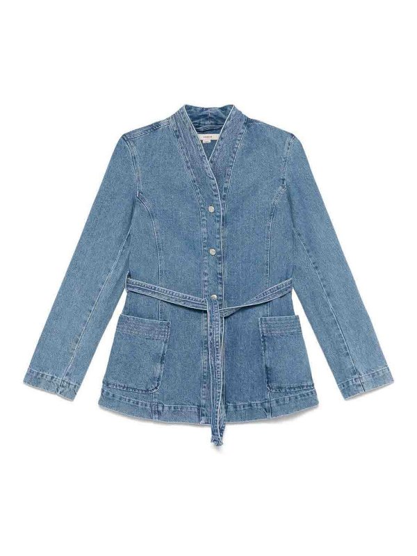 REMAIN Birger Christensen: Jeansjacken - Jeansjacke - Hellblau