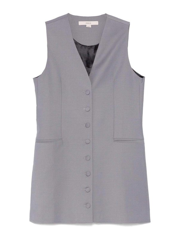 REMAIN Birger Christensen: Chalecos - Chaleco - Gris