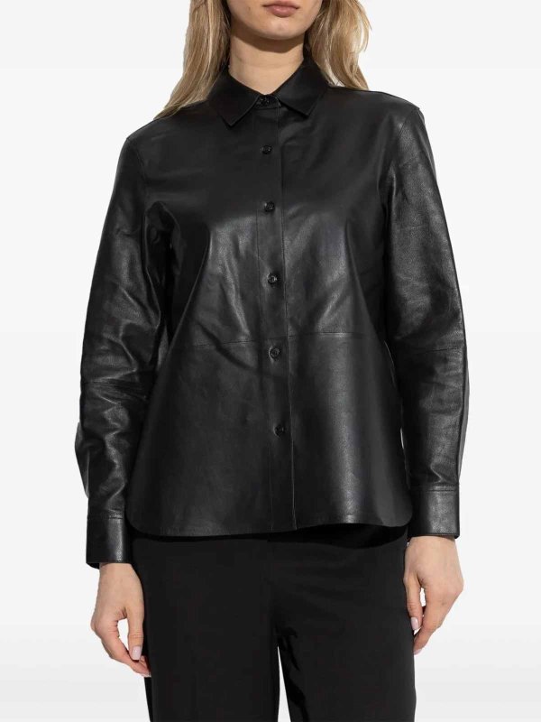 Theory: レザージャケット online - レザージャケット - 黒