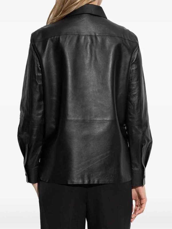 レザージャケット - 黒 shop online: Theory