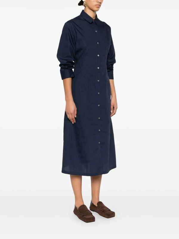 Theory: Knielange Kleider online - Knielanges Kleid - Blau