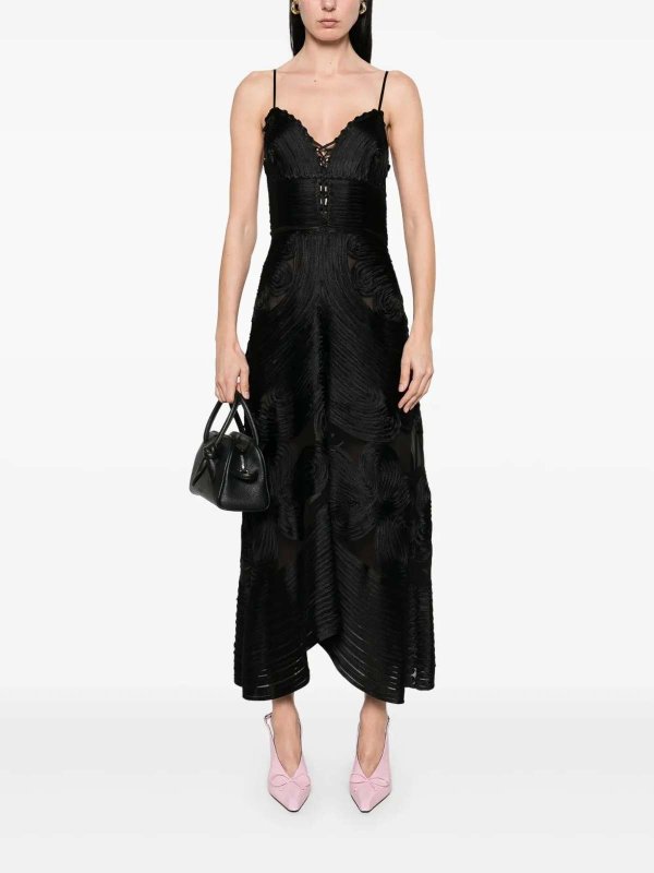 The Best Shops ULLA JOHNSON: ニーレングスドレス - 膝丈ドレス - 黒