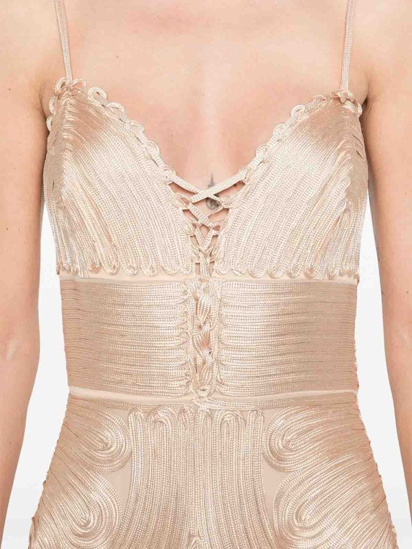 Knielanges Kleid - Beige shop online: ULLA JOHNSON