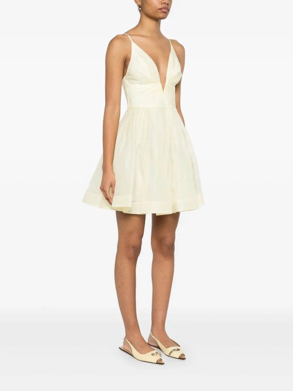 ZIMMERMANN: abiti corti online - Illuminato a V Neck Mini vestito